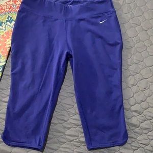 Purple Nike dri-fit running/workout pants